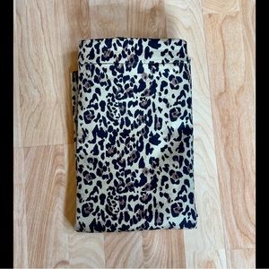 J Crew Leopard pencil skirt